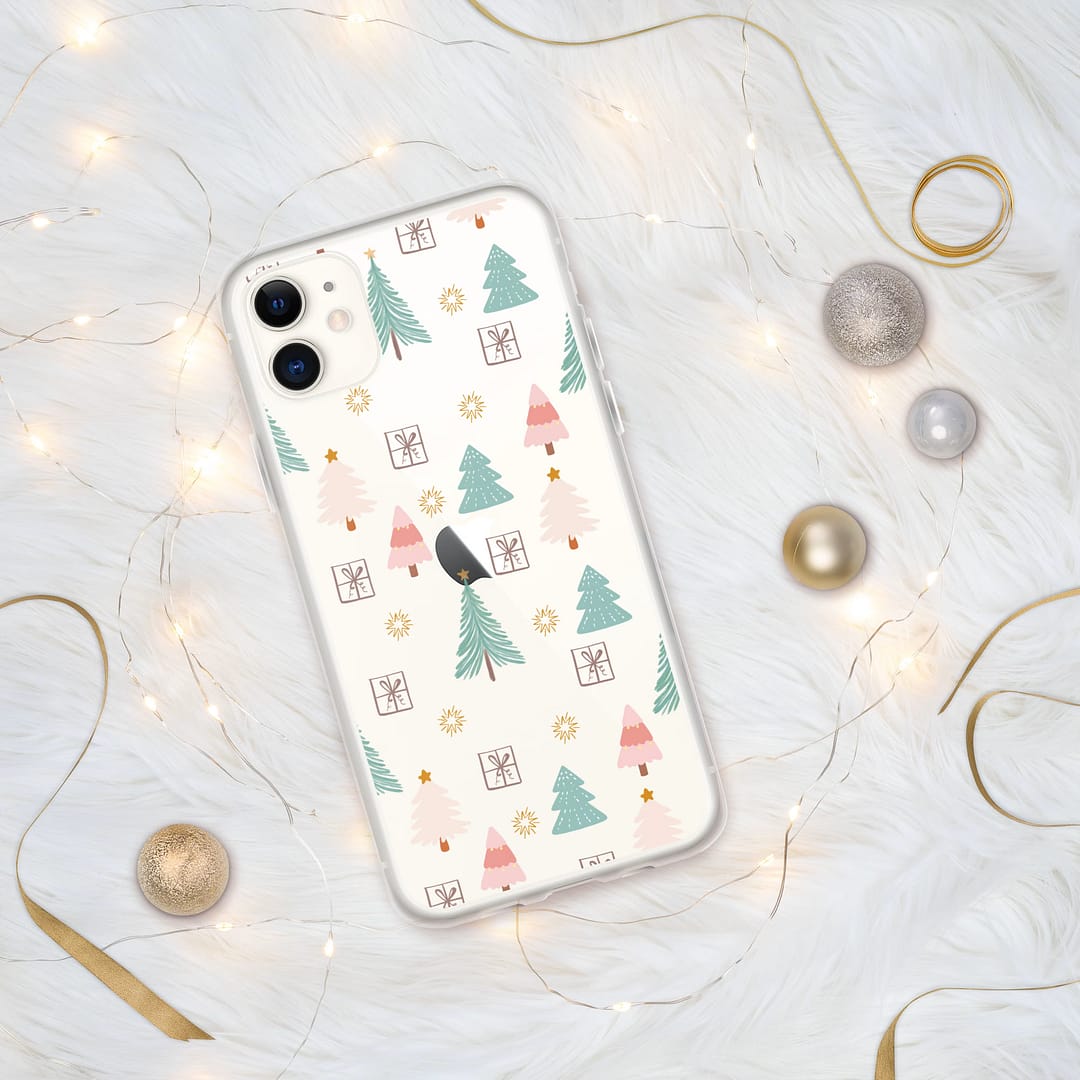 Clear Case for iPhone® - Christmas Trees - Image 4