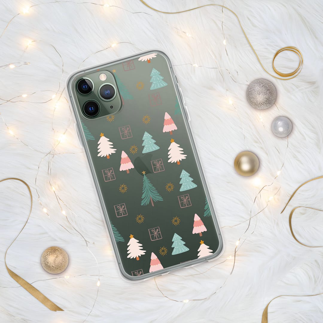 Clear Case for iPhone® - Christmas Trees - Image 3