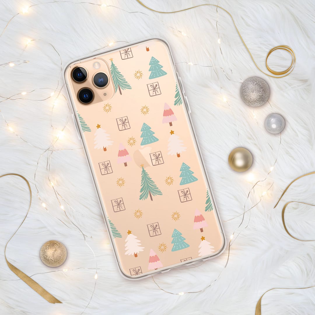Clear Case for iPhone® - Christmas Trees - Image 2
