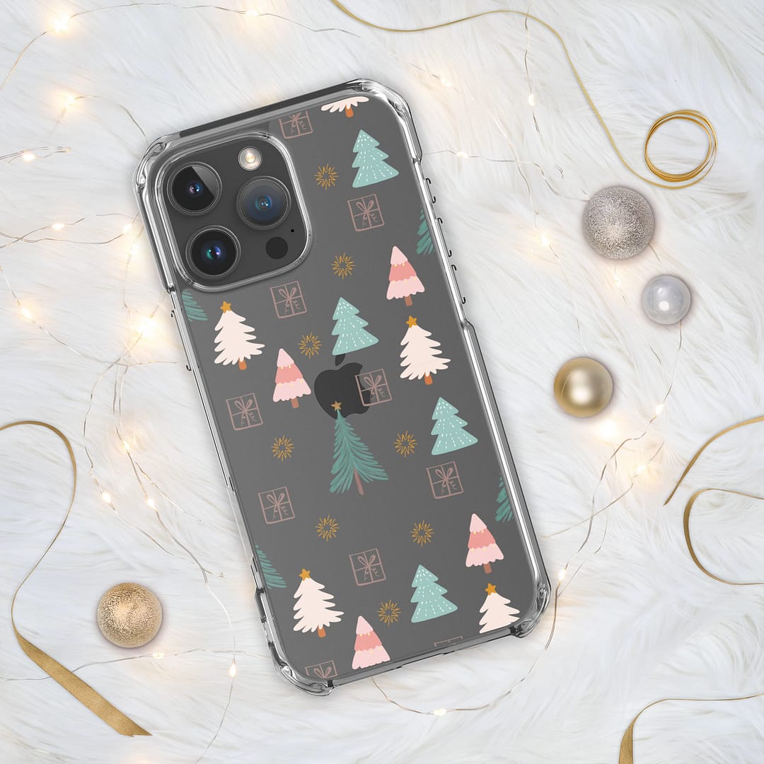Clear Case for iPhone® - Christmas Trees