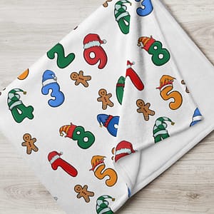 0-9 Counting Christmas Blanket