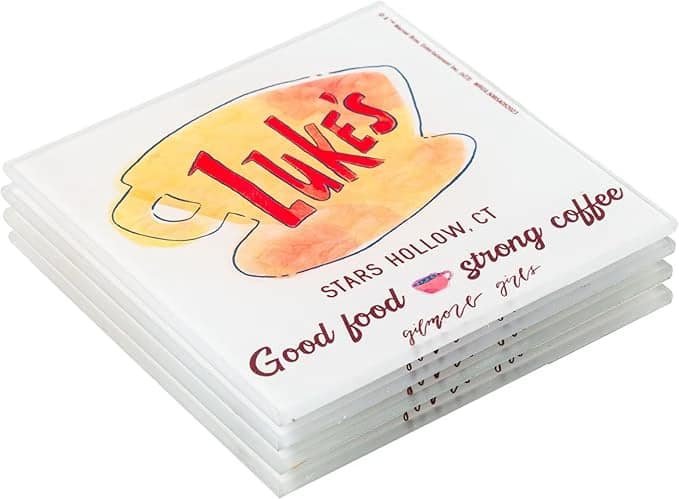 Luke's diner coasters set of 4